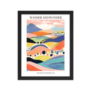 wonder flower Framed poster