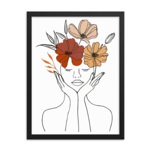 Boho Wall Art – Chic Framed Floral & Abstract Prints for Home Decor